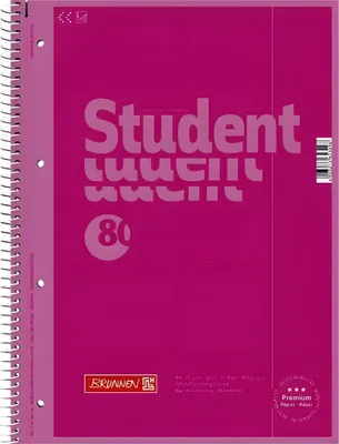 Produktbild von BRUNNEN Collegeblock A4 pink liniert Lineatur 25 1067925126