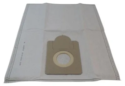 A single vacuum cleaner bag is laid flat on a white background.