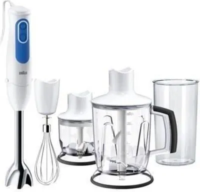 Immagine prodotto di Braun MQ 3045 WH 1,25 L Frullatore a immersione Blu, Bianco
