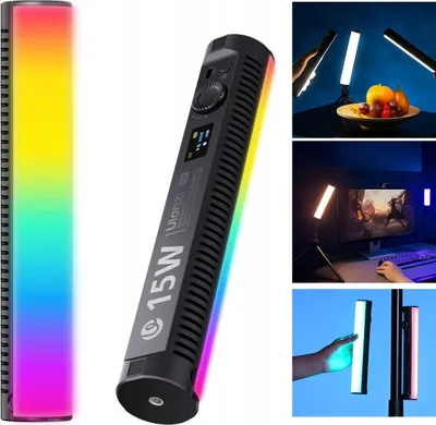 Productafbeelding van LED-lamp met lichtzwaardeffect, 15W, buisvormig / Ulanzi B15RGB