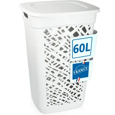 Produktbild von Wäschebox Wäschesammler 60L Wäschekorb mit Deckel Wäscheaufbewahrung aus Kunststoff Wäsche Sortierer