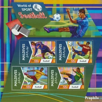 Produktbild von Briefmarken Malediven 2015 Mi 5765-5768 Kleinbogen (kompl. Ausg.) postfrisch Fußball