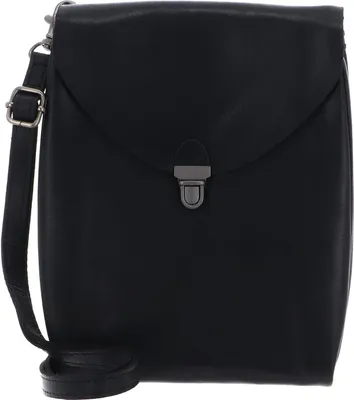 Produktbild von HAROLD'S Leder Umhängetasche Fold Handbag Clutch Up Black schwarz