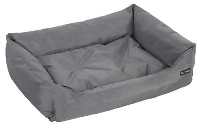 Hundebett XL, Oxford-Gewebe, rutschfest, 100x70x28 cm, Grau