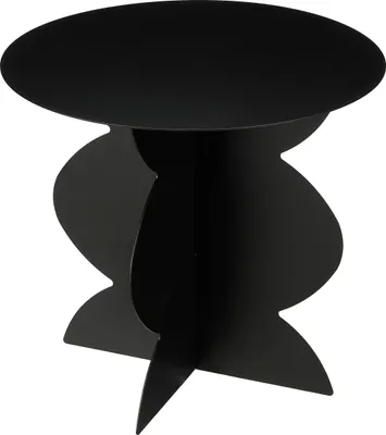 Produktbild von Mica Decorations Rafi Beistelltisch - H40 x Ø45 cm - Eisen - Schwarz