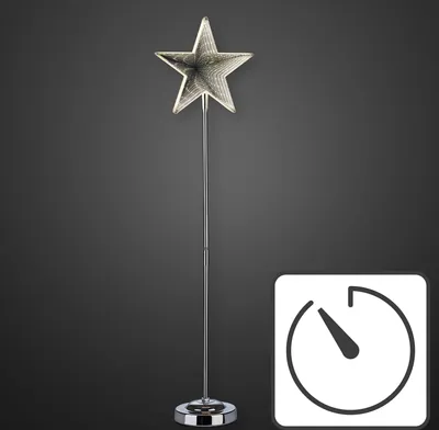 Produktbild von LED-Infinity-Stern mit Standfuß 75 cm