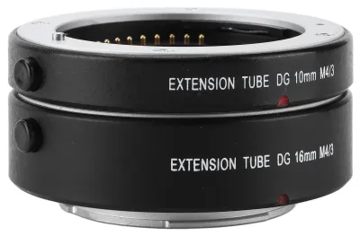 Image de Tube d'extension macro, 10 mm, 16 mm, autofocus, macrophotographie, bagues d'adaptation, fixation M4/3 pour petits objets