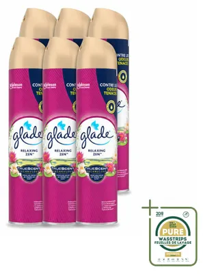 Image de 6 sprays d'ambiance Glade Relaxing Zen - 300 ml - Pack de 6