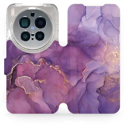 Image de Coque de protection avec rabat pour téléphone Vivo X300 Pro, modèle Mobiwear Book, couleur violet