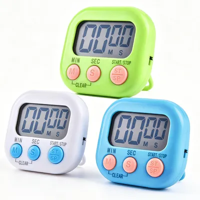 Produktbild von 3 Stück Digitaler Küchentimer, Eieruhr Digital, Stoppuhr, Magnetisches Design mi