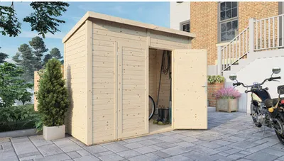 Produktbild von Gerätehaus Bertilo Timmo 2 mit Fußboden 251 x 137 cm natur