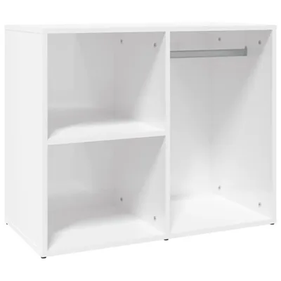 Produktbild von vidaXL Regal für Schminktisch Hochglanz-Weiß 80x40x65 cm Holzwerkstoff