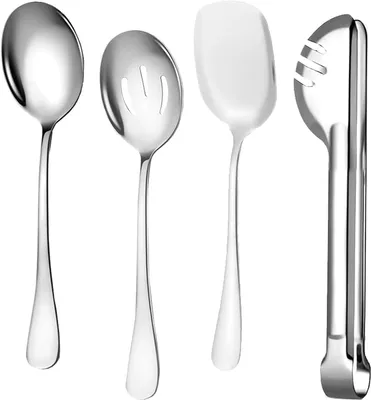 Image de Ensemble de 4 couverts - Acier inoxydable - Lavable au lave-vaisselle