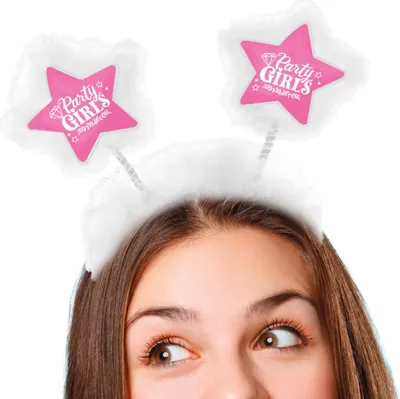 Immagine prodotto di Accessorio per la testa dell'addio al celibato, divertimento per il festival di carnevale, colore: rosa/bianco