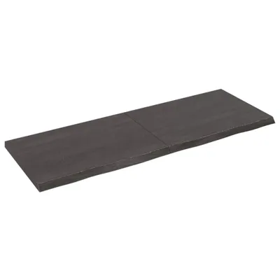 Immagine prodotto di vidaXL Piano per vanità marrone scuro 140x50x(2-4)cm in legno massiccio