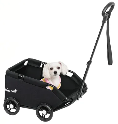 Produktbild von Hundewagen, klappbarer Hundebuggy für Zwergenhunde bis zu 4 kg, für kleine Hunde Spaziergang Reise