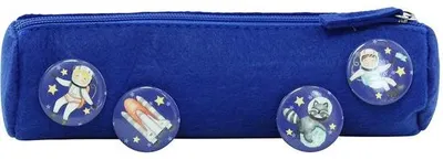 Immagine prodotto di Astuccio Papieren Draken blu con motivo di astronauti, ideale per gli studenti, astuccio n. 5