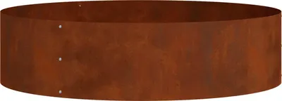 Image de Anneau pour plantes marron 80 x 80 x 20 cm Acier résistant aux intempéries