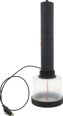 Produktbild von Statikgras Flock-Applikator - Mini elektrisch - Rutschfester Griff - Für Modellbau und Dioramen - Schwarz