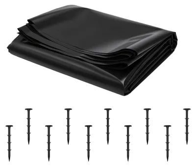 Image de Bâche pour étang, dimensions 2 x 2 mètres, en HDPE, épaisseur 0,2 mm, idéale pour les étangs et les projets de jardin
