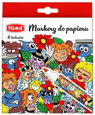 Produktbild von Markery do papieru 8 kolorów