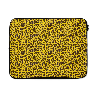 Produktbild von MuchoWow® Laptop Hülle 15 Zoll Tiger - Tiermuster - Gelb Laptoptasche - Laptoptasche - Sleeve - Rundum-Schutz