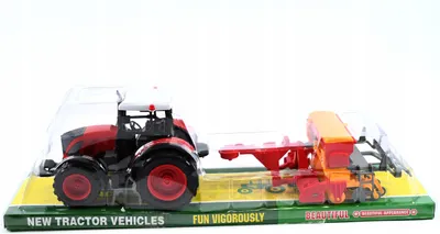 Produktbild von Spielzeug Traktor mit Sämaschine - Landwirtschaftliches Fahrzeug für kreatives Spielen