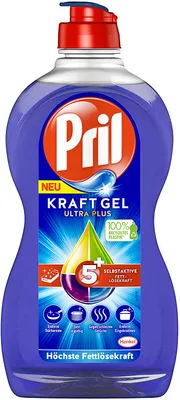 Produktbild von Pril Geschirrspülmittel Kraft-Gel Ultra Plus (450ml)