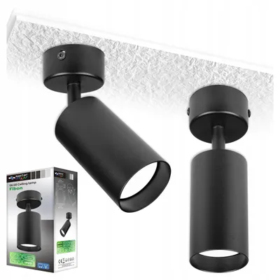 Produktbild von Masterled Fibon Deckenstrahler GU10 Aluminium Schwarz Verstellbar