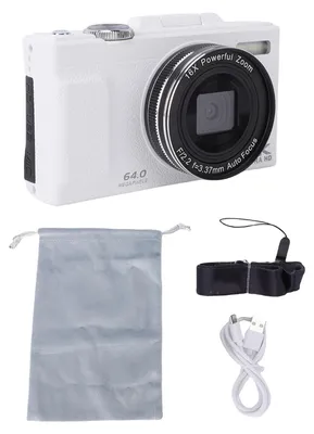 Productafbeelding van 4K digitale camera, 16x zoom, CMOS-sensor, 64 megapixels, Full HD voor vloggen en fotografie