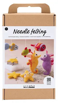 Produktbild von Creativ Company Bastelset Nadelfilzen Unterwassertiere Starterset Filzfiguren