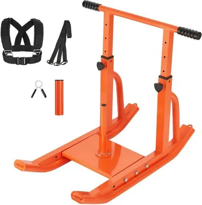 Immagine prodotto di Attrezzature sportive per l'allenamento della forza e della velocità, con altezza regolabile, ideali per l'attività fisica, di colore arancione, compatibili con dischi pesi da 25/51 mm.