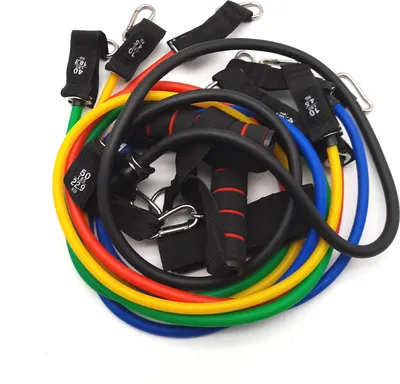 Produktbild von Himaly Trainingsgürtel Set 5 Griff Knöchelriemen Workout Fitness