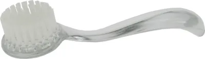 Produktbild von Gesichtsmassagebürste, Glashell, Nylon-Borsten, Länge: 14,5 cm