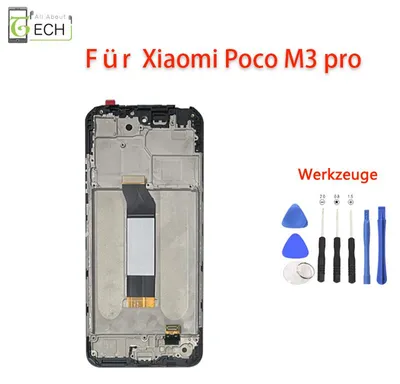 Produktbild von Für Xiaomi Poco M3 Pro LCD Display mit Rahmen Bildschirm Touchscreen