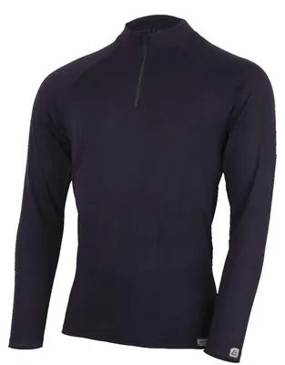 Produktbild von AZAR Herren Merino-Langarm mit 1/4-Reißverschluss