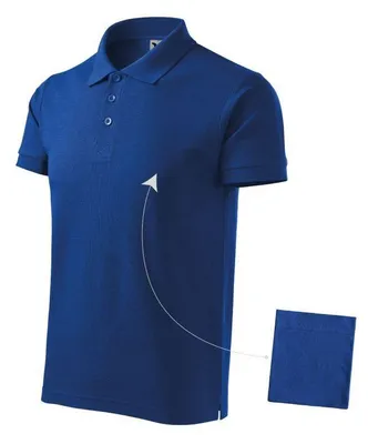 Productafbeelding van Malfini - Herenpoloshirt, katoen, model PP10276 (maat S) (donkerblauw)