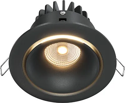 Produktbild von Maytoni LED Einbauleuchte schwarz, 790lm, 3000K, rund, IP20, 12W, Aluminium