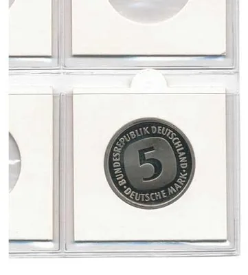 Produktbild von SAFE 1000 Münzrähmchen 50x50mm zum Heften Innendurchmesser 25 mm