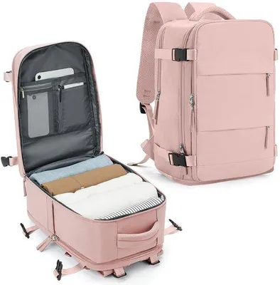 Produktbild von Großer, wasserdichter Reisereisekoffer für Herren, 40x20x25 cm, Laptop-Tasche mit Schuhfach