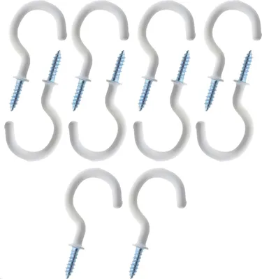 Obrázek produktu pro sada 10 šroubovacích háčků 5,4 cm