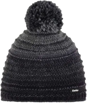 Produktbild von Eisbär Mikata Strickmütze mit Bommel für Damen und Herren, Größe:Einheitsgröße, Farbe:Schwarz