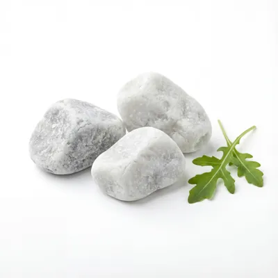 Produktbild von Carrara Marmor Splitt 8-12 mm, Carrara, Weiß, 20 kg Sack, für Garten und Beet