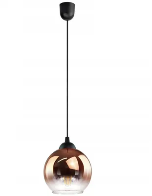 Produktbild von Deckenlampe Pendelleuchte Hängelampe Kugel Schwarz Gelb N100-Z1n