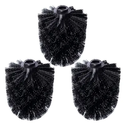 Produktbild von Schramm® 3er Pack WC Ersatzbürstenkopf schwarz Ersatzbürsten schwarzer Bürstenkopf einzeln wechselbar black Toilettenbürste Toilettenbürsten Ersatztoilettenbürste Toiletten bürsten