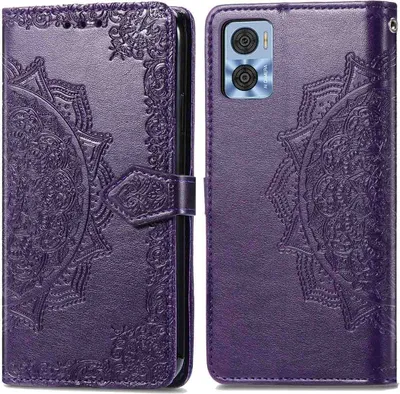 Obrázek produktu pro imoshion Mandala skládací pouzdro Motorola Moto E22 - fialové