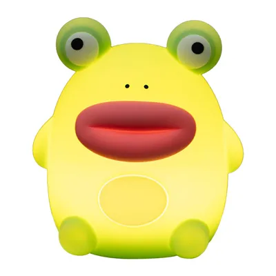 Produktbild von Frosch Nachtlicht LED Kinderlampe,Silikon Touch-Sensor Nachttischlampe, USB aufladbar, 3 Helligkeitsstufen mit Timer & Schlummerfunktion, Dimmbare Dekoleuchte für Schlafzimmer, 1200mAh