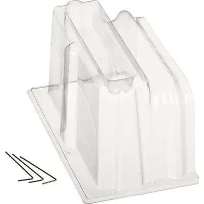 Image de Embout de Fermeture Tunnel de Forçage Modulaire Nature, 22 x 21,5 x 40 cm, PVC Traité Anti-UV, Avec 3 Ancrages Métalliques