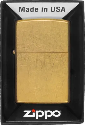 Produktbild von Zippo Feuerzeug Tumbled Brass Windproof