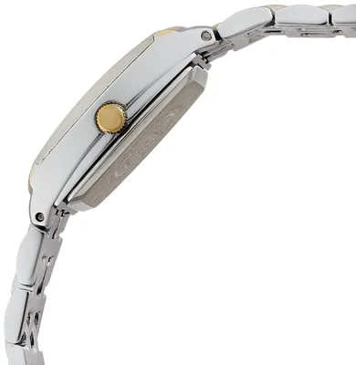 Imagen del producto de Reloj de pulsera para mujer Armitron, con esfera adornada con diamantes genuinos, modelo 75/5195, diseño bicolor